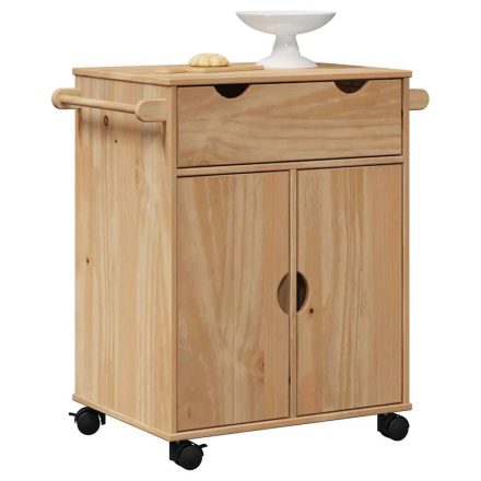 vidaXL OTTA tömör fenyőfa konyhai kocsi 59 x 45 x 80 cm
