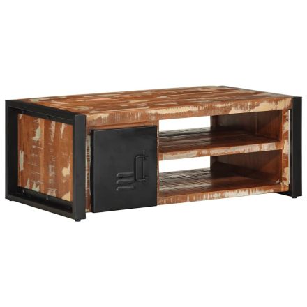 vidaXL dohányzóasztal többszínű 90x50x36cm tömörfa újrahasznosított fa