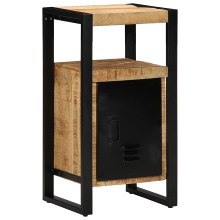 vidaXL Fürdőszoba Szekrény 40x35x75 cm Tömör Fa Durva Mangó