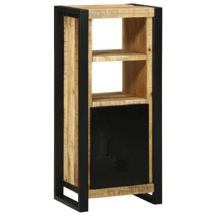 vidaXL Fürdőszobai Fali Szekrény 40x30x90 cm Tömör Durva Fa Mangó