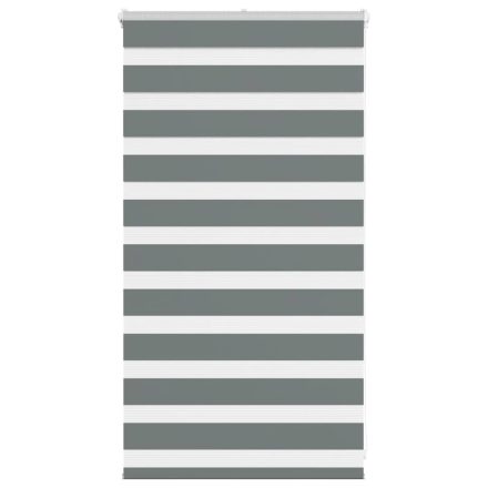 vidaXL zebrafüggönnyel sötét szürke szövetszélesség 80,9 cm poliészter