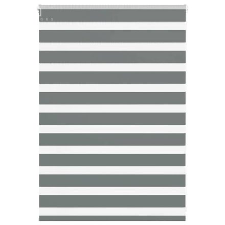 vidaXL zebrafüggönnyel sötét szürke szövetszélesség 95,9 cm poliészter