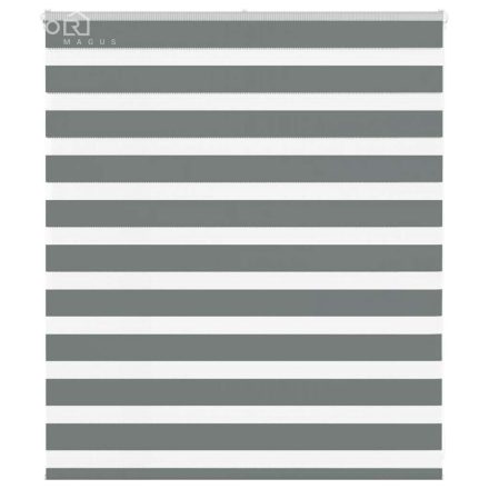 vidaXL zebrafüggönnyel sötét szürke szövetszélesség 120,9cm poliészter