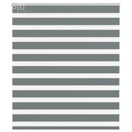 vidaXL zebrafüggönnyel sötét szürke szövetszélesség 130,9cm poliészter