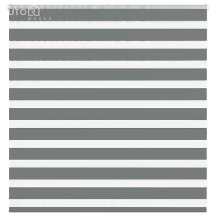 vidaXL zebrafüggönnyel sötét szürke szövetszélesség 140,9cm poliészter