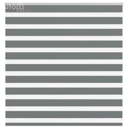 vidaXL zebrafüggönnyel sötét szürke szövetszélesség 145,9cm poliészter