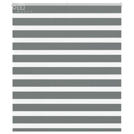 vidaXL zebrafüggönnyel sötét szürke szövetszélesség 130,9cm poliészter