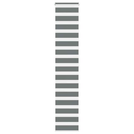 vidaXL zebrafüggönnyel sötét szürke szövetszélesség 40,9 cm poliészter