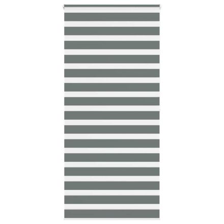 vidaXL zebrafüggönnyel sötét szürke szövetszélesség 100,9cm poliészter