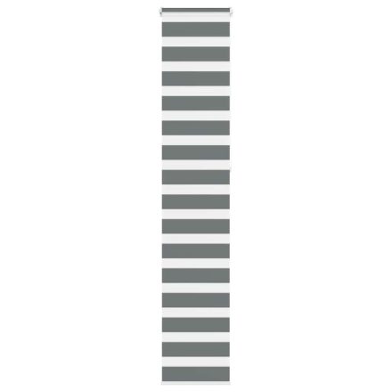 vidaXL zebrafüggönnyel sötét szürke szövetszélesség 45,9 cm poliészter