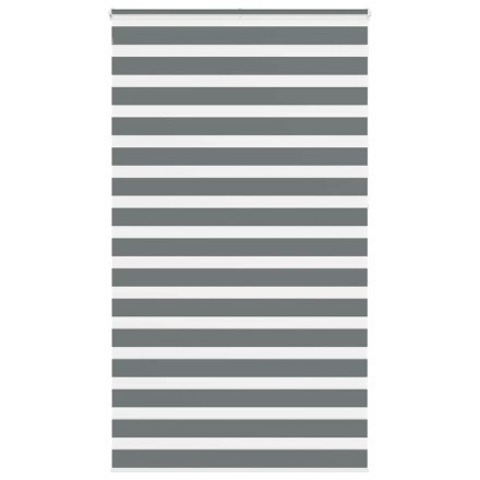 vidaXL zebrafüggönnyel sötét szürke szövetszélesség 120,9cm poliészter