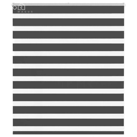 vidaXL zebrafüggönnyel fekete szövetszélesség 120,9 cm poliészter