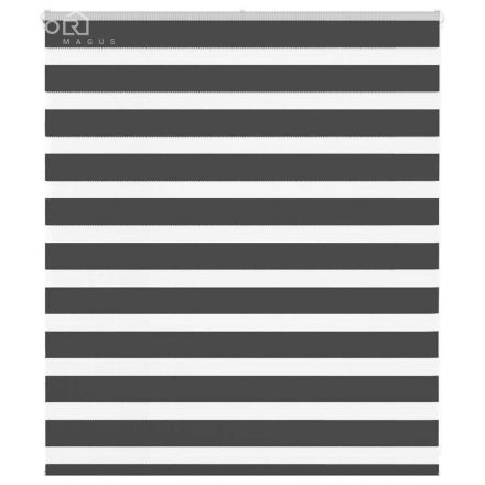 vidaXL zebrafüggönnyel fekete szövetszélesség 130,9 cm poliészter