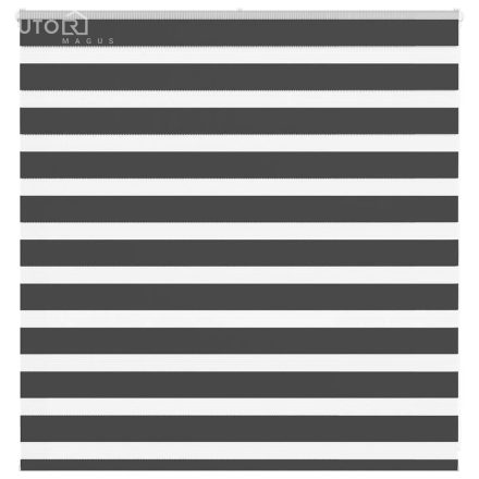 vidaXL zebrafüggönnyel fekete szövetszélesség 140,9 cm poliészter