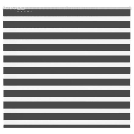 vidaXL zebrafüggönnyel fekete szövetszélesség 155,9 cm poliészter