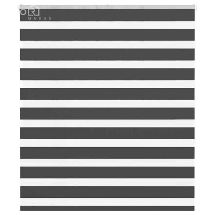 vidaXL zebrafüggönnyel fekete szövetszélesség 120,9 cm poliészter