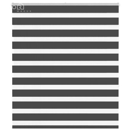 vidaXL zebrafüggönnyel fekete szövetszélesség 130,9 cm poliészter