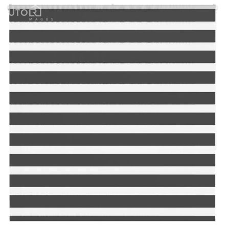 vidaXL zebrafüggönnyel fekete szövetszélesség 140,9 cm poliészter