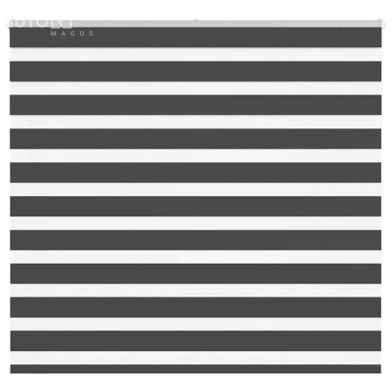 vidaXL zebrafüggönnyel fekete szövetszélesség 150,9 cm poliészter