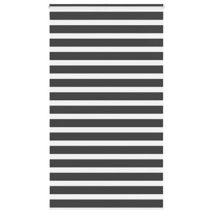 vidaXL zebrafüggönnyel fekete szövetszélesség 120,9 cm poliészter
