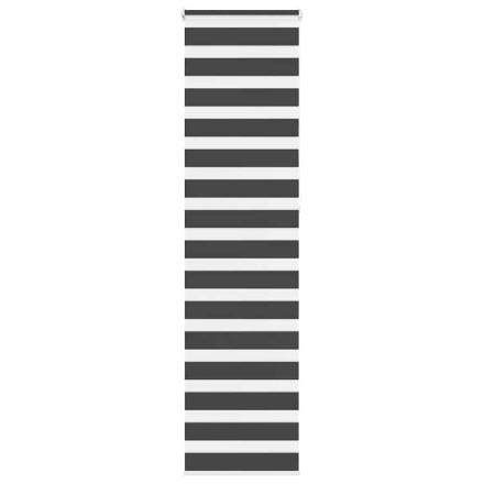 vidaXL zebrafüggönnyel fekete szövetszélesség 45,9 cm poliészter