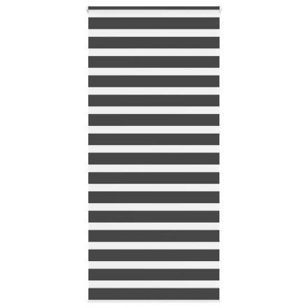 vidaXL zebrafüggönnyel fekete szövetszélesség 100,9 cm poliészter