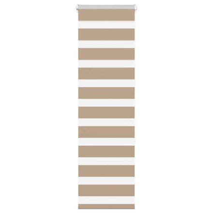 vidaXL zebrafüggönnyel homokbarna szövetszélesség 40,9 cm poliészter