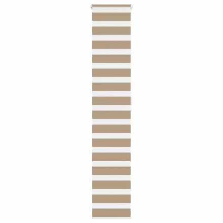 vidaXL zebrafüggönnyel homokbarna szövetszélesség 40,9 cm poliészter