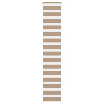 vidaXL zebrafüggönnyel homokbarna szövetszélesség 45,9 cm poliészter