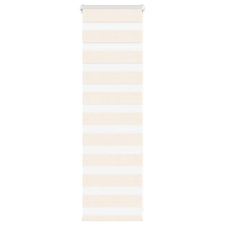 vidaXL zebrafüggönnyel márványbézs szövetszélesség 35,9 cm poliészter