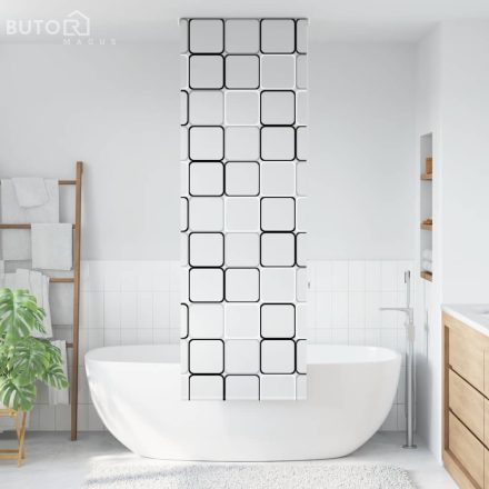 vidaXL zuhanyzó redőny 80x240 cm szövet szélessége 76 cm