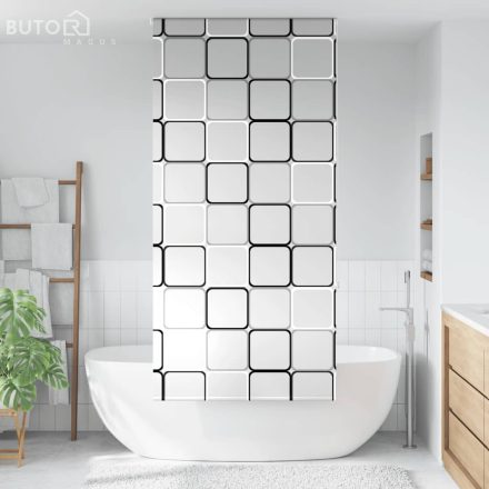 vidaXL zuhanyzó redőny 110x240 cm szövet szélessége 106 cm