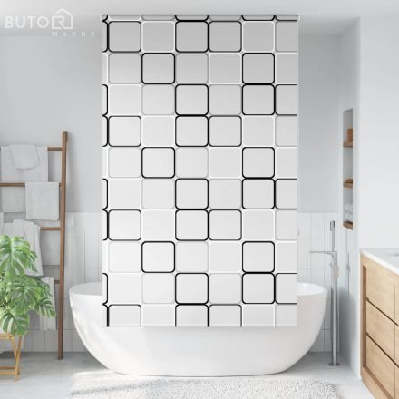 vidaXL zuhanyzó redőny 140x240 cm szövet szélessége 136 cm