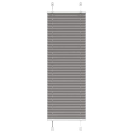 vidaXL pliszírozott redőny antracit 45x150 cm szövetszélesség 44,4 cm