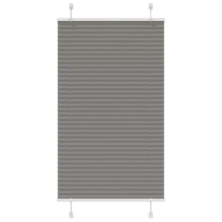 vidaXL pliszírozott redőny antracit 80x150 cm szövetszélesség 79,4 cm