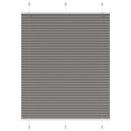 vidaXL pliszírozott redőny antracit 110x150 cm szövetszélesség 109,4cm