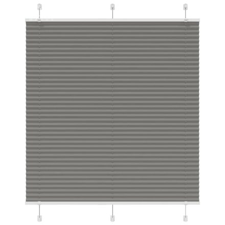vidaXL pliszírozott redőny antracit 120x150 cm szövetszélesség 119,4cm