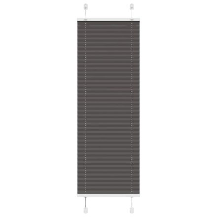 vidaXL pliszírozott redőny fekete 40x100 cm szövetszélesség 39,4 cm