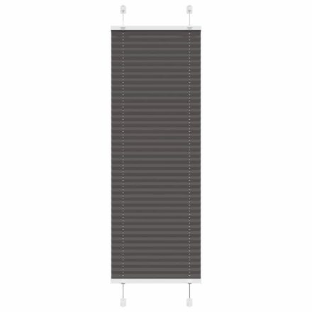 vidaXL pliszírozott redőny fekete 50x100 cm szövetszélesség 49,4 cm