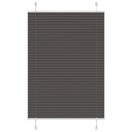 vidaXL pliszírozott redőny fekete 85x100 cm szövetszélesség 84,4 cm