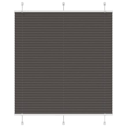 vidaXL pliszírozott redőny fekete 120x100 cm szövetszélesség 119,4 cm