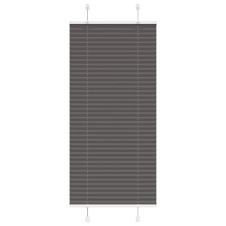 vidaXL pliszírozott redőny fekete 60x150 cm szövetszélesség 59,4 cm