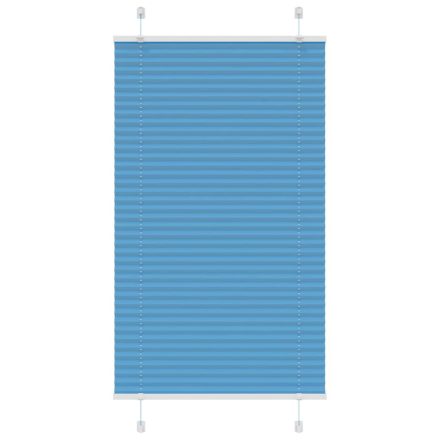 vidaXL pliszírozott redőny kék 70x100 cm szövetszélesség 69,4 cm