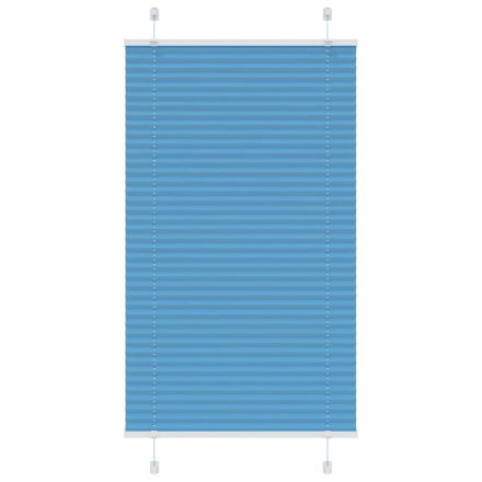 vidaXL pliszírozott redőny kék 75x100 cm szövetszélesség 74,4 cm
