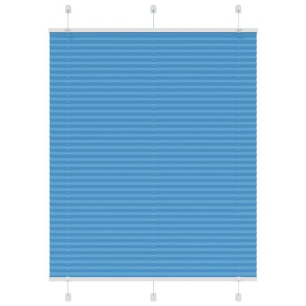 vidaXL pliszírozott redőny kék 105x100 cm szövetszélesség 104,4 cm