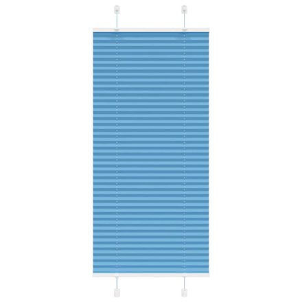 vidaXL pliszírozott redőny kék 55x150 cm Szövetszélesség 54,4 cm