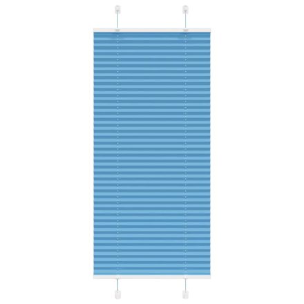 vidaXL pliszírozott redőny kék 65x150 cm szövetszélesség 64,4 cm