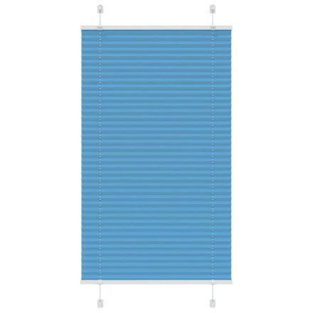 vidaXL pliszírozott redőny kék 80x150 cm szövetszélesség 79,4 cm