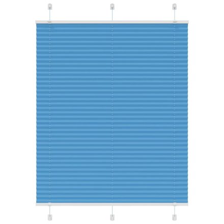 vidaXL pliszírozott redőny kék 110x150 cm szövetszélesség 109,4 cm