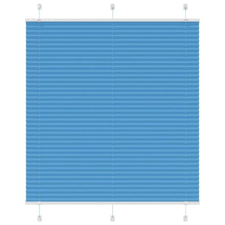 vidaXL pliszírozott redőny kék 115x150 cm szövetszélesség 114,4 cm